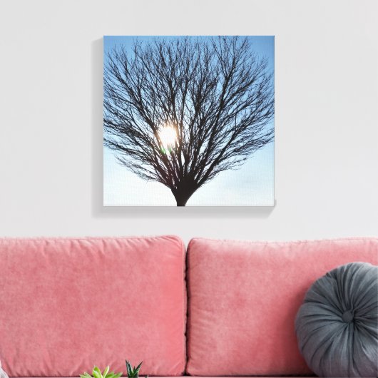 winterzon canvas afdruk (Insitu (Woonkamer))