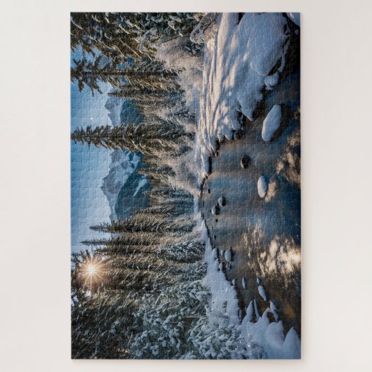 Winterzon in de woestijn legpuzzel (Verticaal)