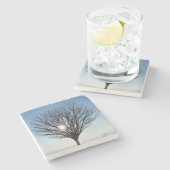 winterzon stenen onderzetter (Zijkant)