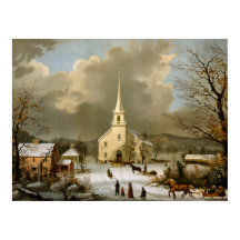 Winterzondag in de oude tijden