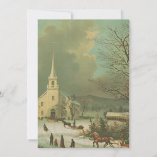 Winterzondag in vervlogen tijden kaart