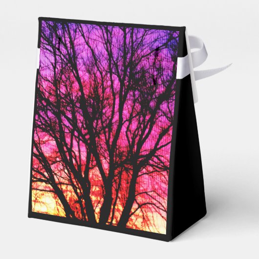 Winterzonneboom - zwart bedankdoosjes (Achterkant)