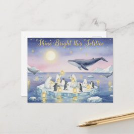 Winterzonnekaart Briefkaart