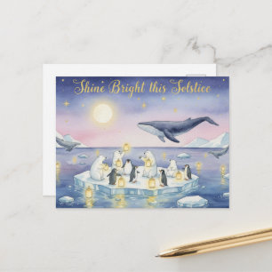 Winterzonnekaart Briefkaart