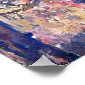 winterzonneschijn A.I. verbeterde foto in pastels Poster (Hoek)