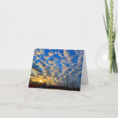 Winterzonneschijnnotecard. Bedankkaart (Voorkant)