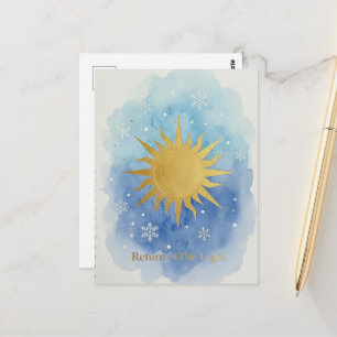 Winterzonnewende Ansichtkaart Briefkaart