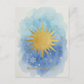 Winterzonnewende Ansichtkaart Briefkaart (Voorkant)