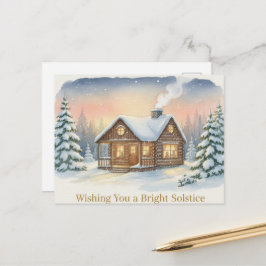 Winterzonnewende ansichtkaart briefkaart