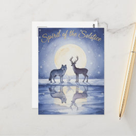 Winterzonnewende ansichtkaart briefkaart