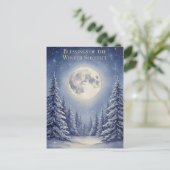 Winterzonnewende ansichtkaart briefkaart (Staand voorkant)