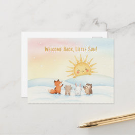 Winterzonnewende ansichtkaart briefkaart