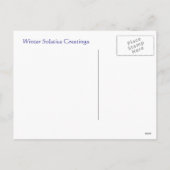 Winterzonnewende betoverde vakantie feestdagenkaart (Achterkant)