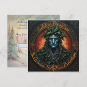 Winterzonnewende: De Zegen van de Hulstman Feestdagenkaart (Voorkant / Achterkant)