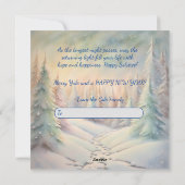 Winterzonnewende: De Zegen van de Hulstman Feestdagenkaart (Achterkant)