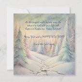 Winterzonnewende: De Zegen van de Hulstman Feestdagenkaart (Achterkant)