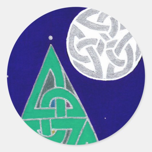 Winterzonnewende (detailversie 2) stickers (Voorkant)