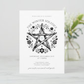 Winterzonnewende Feest Uitnodiging (Staand voorkant)