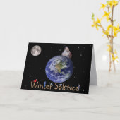 Winterzonnewende: Feestgroeten van de Natuur: Kaart (Gele Bloem)