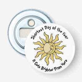 Winterzonnewende gedicht button flesopener