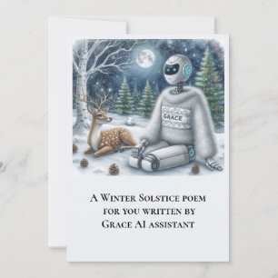 Winterzonnewende Gedicht door Grace AI Robot Plat