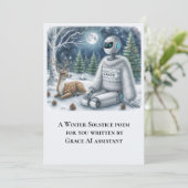 Winterzonnewende Gedicht door Grace AI Robot  Plat (Staand voorkant)