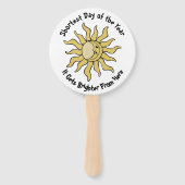 Winterzonnewende gedicht handwaaier (Voorkant)