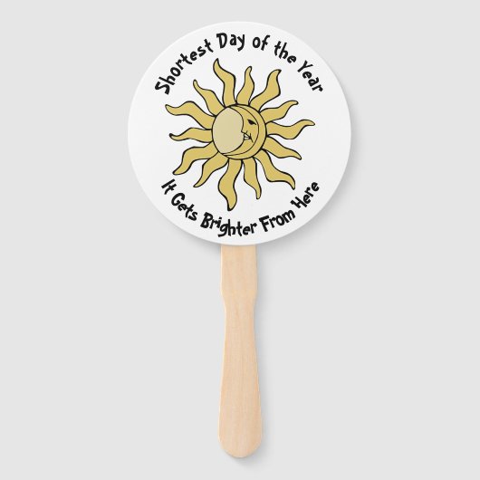 Winterzonnewende gedicht handwaaier (Voorkant)