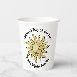 Winterzonnewende gedicht papieren bekers