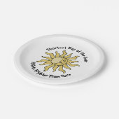 Winterzonnewende gedicht papieren bordje (Gekanteld)