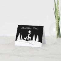 Winterzonnewende herten onder de volle maan