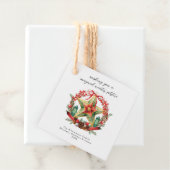 Winterzonnewende Krans Ster Feestdag Kerstmis Joel Bedankjes Labels (In situ)