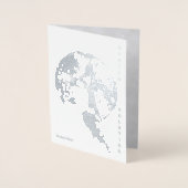 Winterzonnewende: Maan en Duif Folie Kaarten (Voorkant)