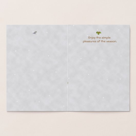 Winterzonnewende: Maan en Duif Folie Kaarten (Binnen)