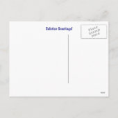 Winterzonnewende met berkenbomen en sneeuw feestdagenkaart (Achterkant)