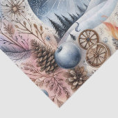 Winterzonnewende Natuur geïnspireerd Tissuepapier (Detail)