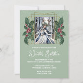 Winterzonnewende Natuur godin Boho Holly Kaart (Voorkant)