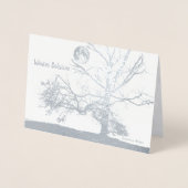 Winterzonnewende: Prospect Park-vakantie Folie Kaarten (Voorkant)