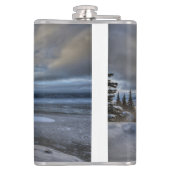 Winterzonnewende Turnagain Arm Heupfles (Achterkant)