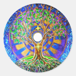 Winterzonnewende Volle Maan Mandala Sticker