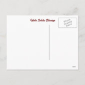 Winterzonnewende Yule Fox Winter Sneeuw Feestdagenkaart (Achterkant)