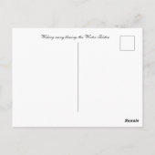 Winterzonnewende Yule met Dolfijnen  Briefkaart (Achterkant)