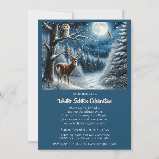 Winterzonnewende Yule-viering Kaart (Voorkant)