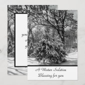 Winterzonnewende Zegen Plat Kaart (Voorkant / Achterkant)