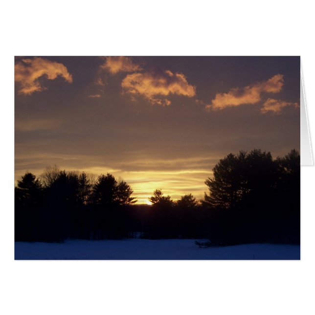 Winterzonsondergang (Voorkant Horizontaal)
