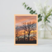 Winterzonsondergang 1 aangepast briefkaart (Staand voorkant)