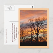 Winterzonsondergang 1 aangepast briefkaart (Voorkant / Achterkant)