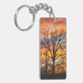 Winterzonsondergang 1 Sleutelhanger (Voorkant Links)