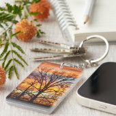 Winterzonsondergang 1 Sleutelhanger (Voorkant Rechts)