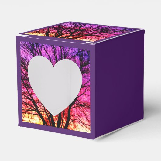 Winterzonsondergang Bedankdoosjes (Voorkant Zijde)